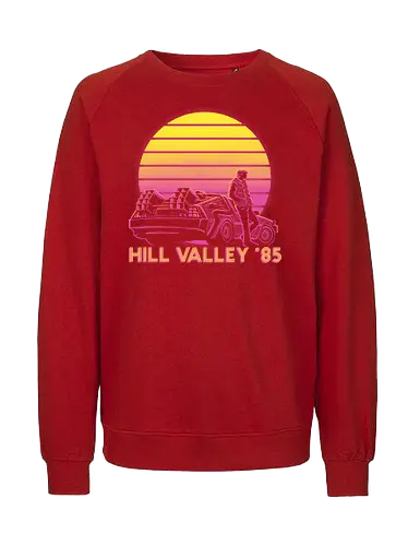 Hill Valley 85 - Future, Delorean, Marty Mcfly - Fairtrade Sweatshirt