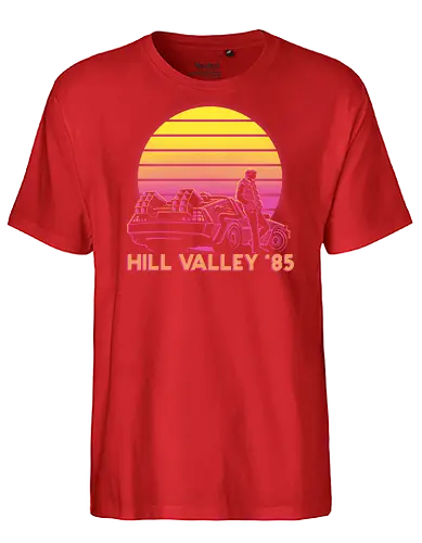 Hill Valley 85 - Future, Delorean, Marty Mcfly - Fairtrade T-Shirt