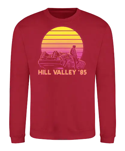 Hill Valley 85 - Future, Delorean, Marty Mcfly - Sweatshirt