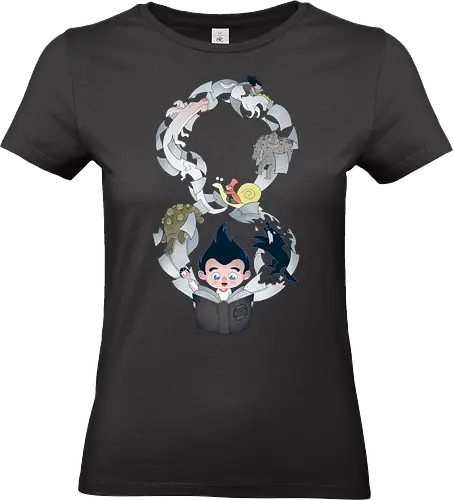 Neverending - Neverending story, books, book lover, bookworm, Book, reading, book shirt, reading shirt, literature, literature shirt, library, book love, unendliche geschichte - Standard T-Shirt (Frauen)