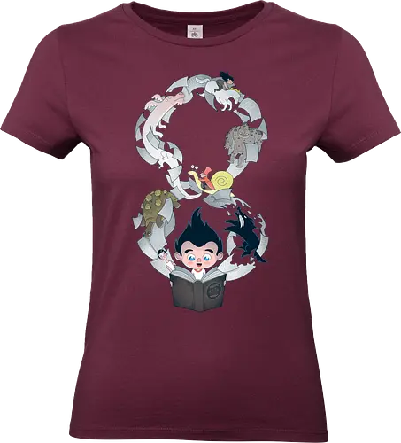 Neverending - Neverending story, books, book lover, bookworm, Book, reading, book shirt, reading shirt, literature, literature shirt, library, book love, unendliche geschichte - Standard T-Shirt (Frauen)
