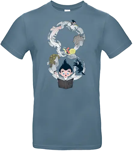 Neverending - Neverending story, books, book lover, bookworm, Book, reading, book shirt, reading shirt, literature, literature shirt, library, book love, unendliche geschichte - Standard T-Shirt