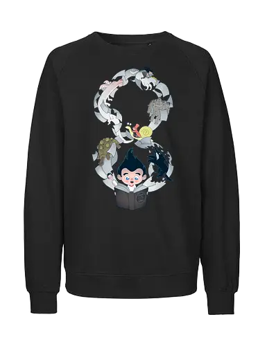 Neverending - Neverending story, books, book lover, bookworm, Book, reading, book shirt, reading shirt, literature, literature shirt, library, book love, unendliche geschichte - Fairtrade Sweatshirt
