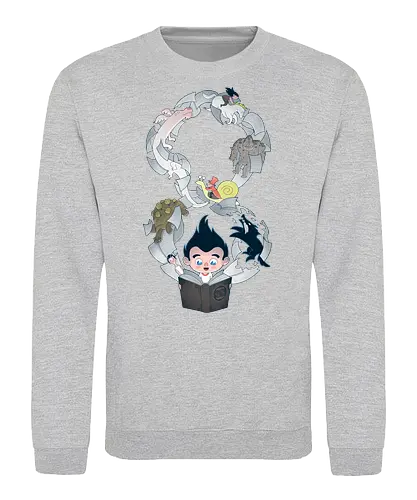 Neverending - Neverending story, books, book lover, bookworm, Book, reading, book shirt, reading shirt, literature, literature shirt, library, book love, unendliche geschichte - Sweatshirt