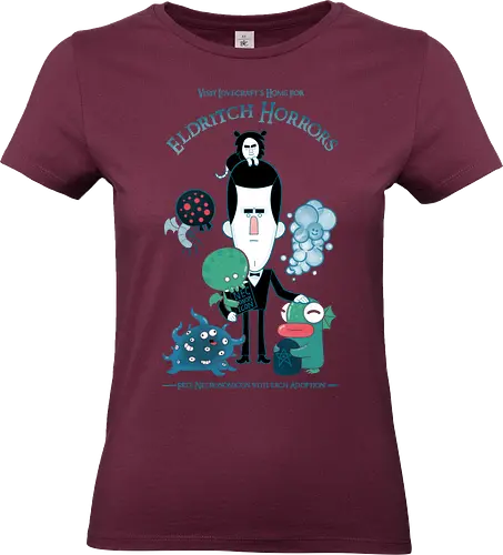 Lovecraft's Home For Eldritch Horrors - lovecraft, hp lovecraft, lovecraft shirt, cthulhu, cthulhu shirt, funny lovecraft shirt, eldritch, reading, books shirt, gothic horror, fhtagn, cute cthulhu, cute lovecraft, howard phillips lovecraft, ctulu, necronomicon - Standard T-Shirt (Frauen)