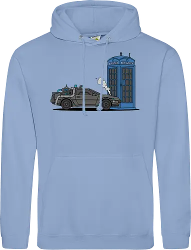 Time Machine Fender Bender - DeLorean vs. TARDIS