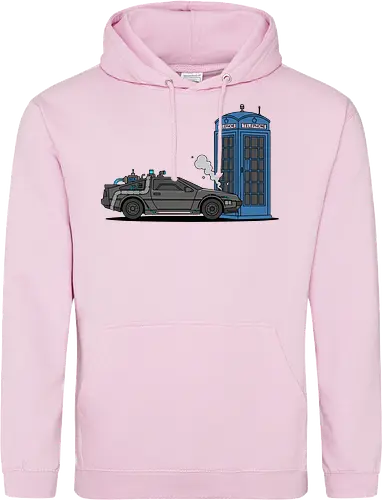 Time Machine Fender Bender - DeLorean vs. TARDIS