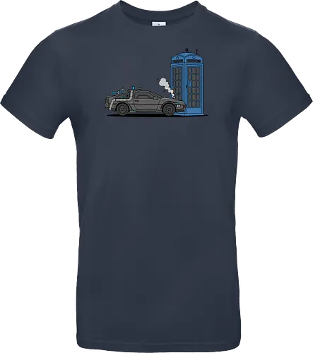 Time Machine Fender Bender - DeLorean vs. TARDIS