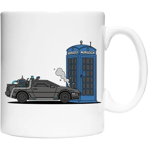 Time Machine Fender Bender - DeLorean vs. TARDIS