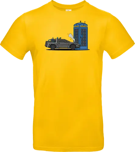 Time Machine Fender Bender - DeLorean vs. TARDIS