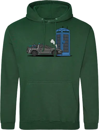 Time Machine Fender Bender - DeLorean vs. TARDIS