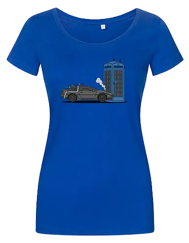 Time Machine Fender Bender - DeLorean vs. TARDIS