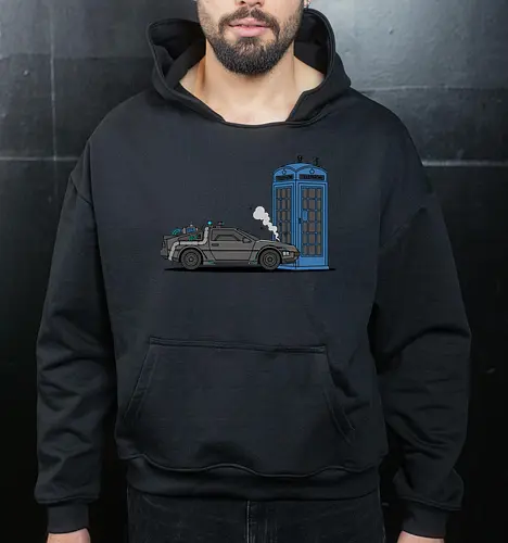 Time Machine Fender Bender - DeLorean vs. TARDIS