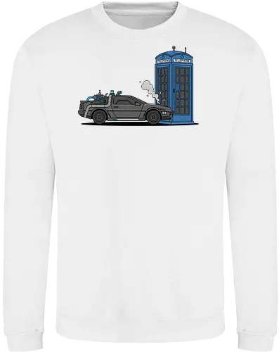 Time Machine Fender Bender - DeLorean vs. TARDIS