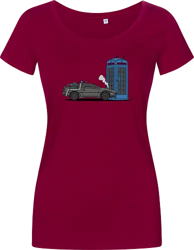 Time Machine Fender Bender - DeLorean vs. TARDIS