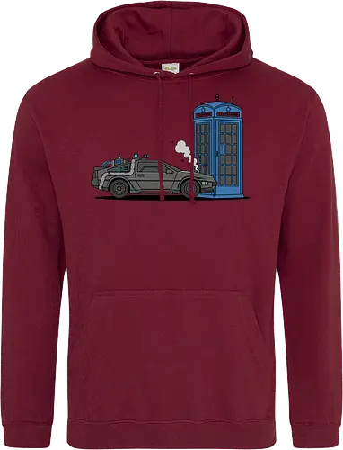 Time Machine Fender Bender - DeLorean vs. TARDIS