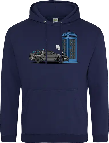 Time Machine Fender Bender - DeLorean vs. TARDIS