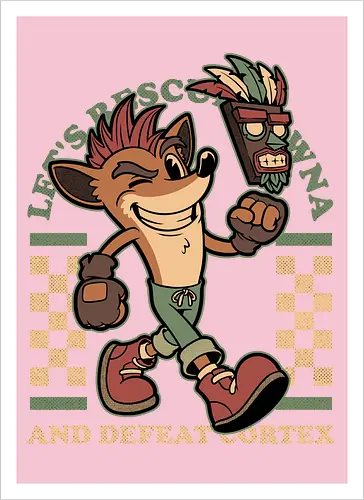 Game Mascot Crash Mask