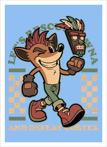 Game Mascot Crash Mask