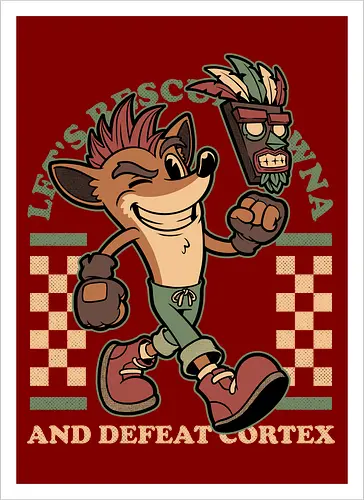 Game Mascot Crash Mask