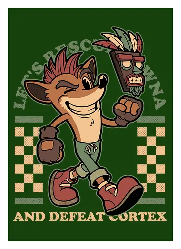 Game Mascot Crash Mask