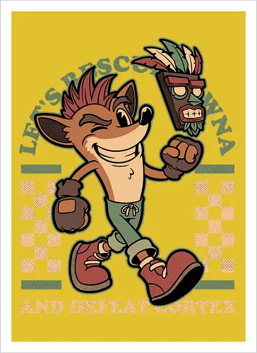 Game Mascot Crash Mask