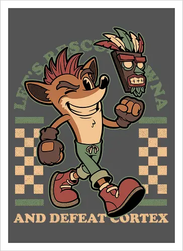 Game Mascot Crash Mask