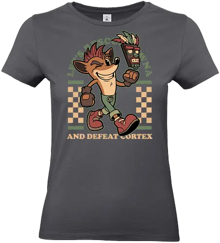 Game Mascot Crash Mask - Video Games, Video Game, Game, Games, Gamer, Mascot, Retro, Vintage, Retro Vintage, Retro Gamer, Retro Cartoon, Fantasy, Adventure, Crash, Animal, Pet, Mask - Standard T-Shirt (Frauen)