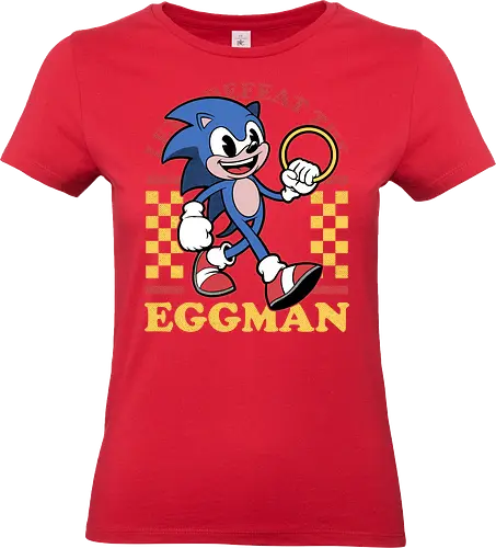 Game Mascot Hedgehog Runner - Video Games, Video Game, Game, Games, Gamer, Mascot, Retro, Vintage, Retro Vintage, Retro Gamer, Retro Cartoon, Fantasy, Adventure, Hedgehog, Run, Runner, Running, Doctor, Animal, Pet - Standard T-Shirt (Frauen)