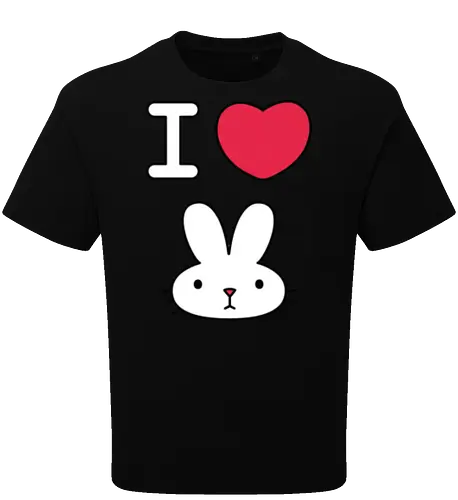 I Love Bunny – Cute Minimal Rabbit Illustration