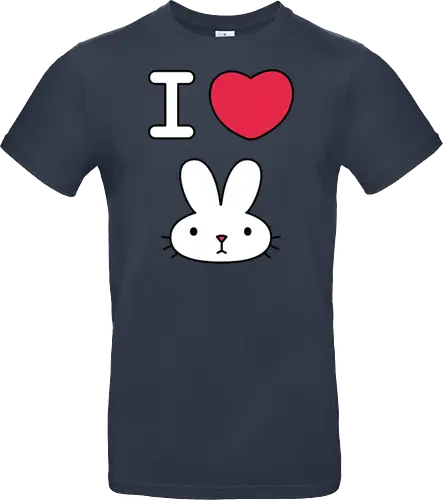 I Love Bunny – Cute Minimal Rabbit Illustration