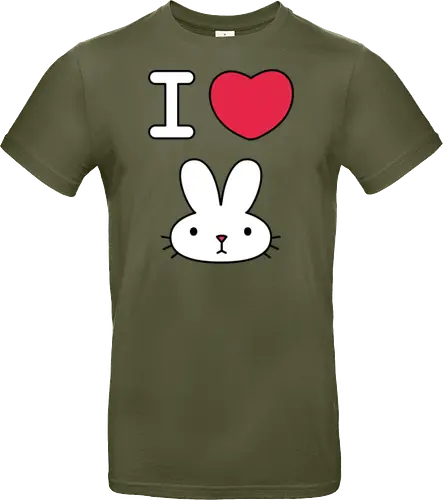 I Love Bunny – Cute Minimal Rabbit Illustration