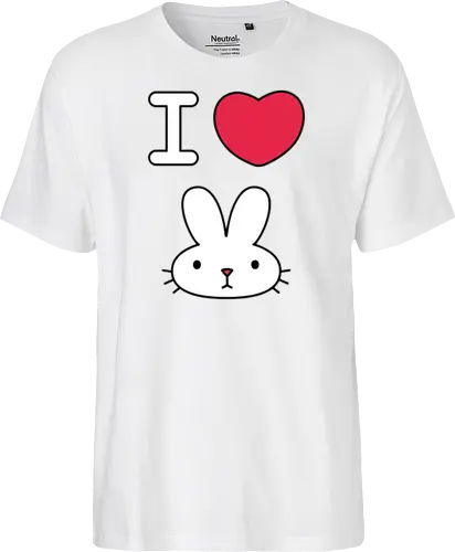 I Love Bunny – Cute Minimal Rabbit Illustration