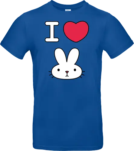 I Love Bunny – Cute Minimal Rabbit Illustration