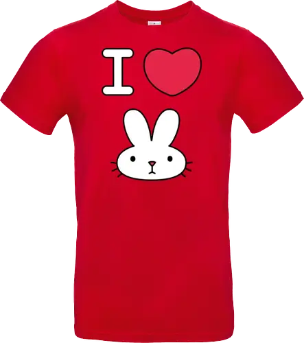 I Love Bunny – Cute Minimal Rabbit Illustration