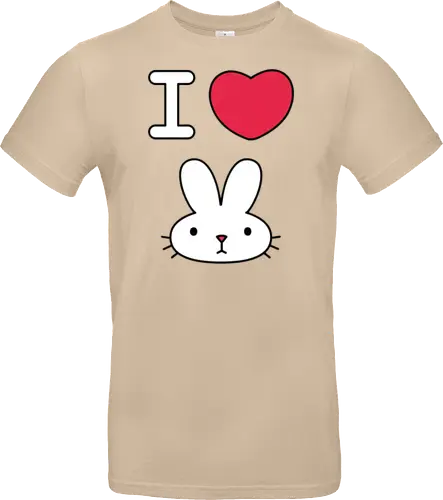 I Love Bunny – Cute Minimal Rabbit Illustration