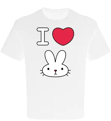 I Love Bunny – Cute Minimal Rabbit Illustration