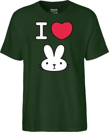 I Love Bunny – Cute Minimal Rabbit Illustration