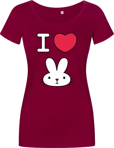 I Love Bunny – Cute Minimal Rabbit Illustration