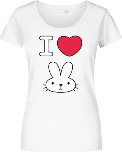 I Love Bunny – Cute Minimal Rabbit Illustration