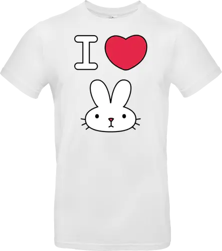 I Love Bunny – Cute Minimal Rabbit Illustration