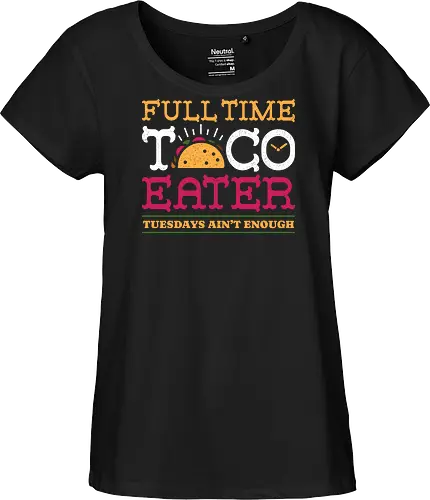 Full Time Taco Eater Funny Vintage Food 