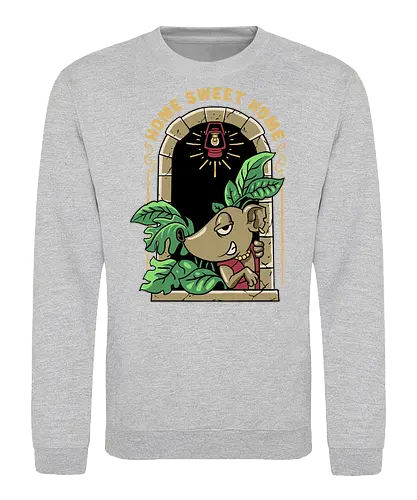 home sweet home  - introvert, trap, mouse, rat, animal, house, home, home sweet home, cool, campfire, hiking, camping, fun, funny, nature, indoor - Sweatshirt