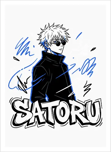 Satoru Gojo: Infinite Style - Jujutsu Sorcerer Urban Art