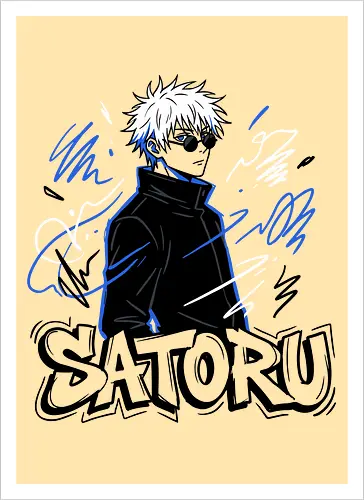 Satoru Gojo: Infinite Style - Jujutsu Sorcerer Urban Art