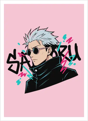 90s Retro Graffiti Anime