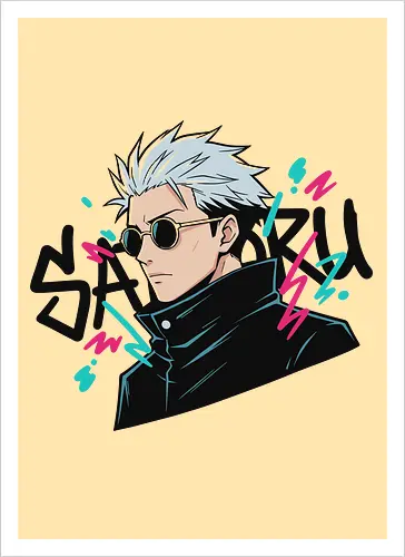 90s Retro Graffiti Anime