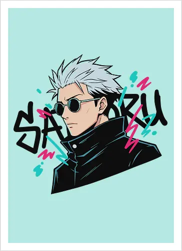 90s Retro Graffiti Anime