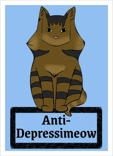 Anti-Depressimeow (schwarz)