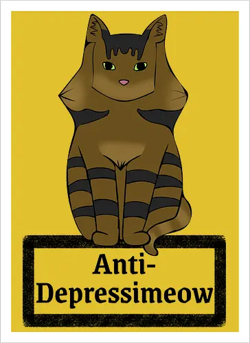 Anti-Depressimeow (schwarz)